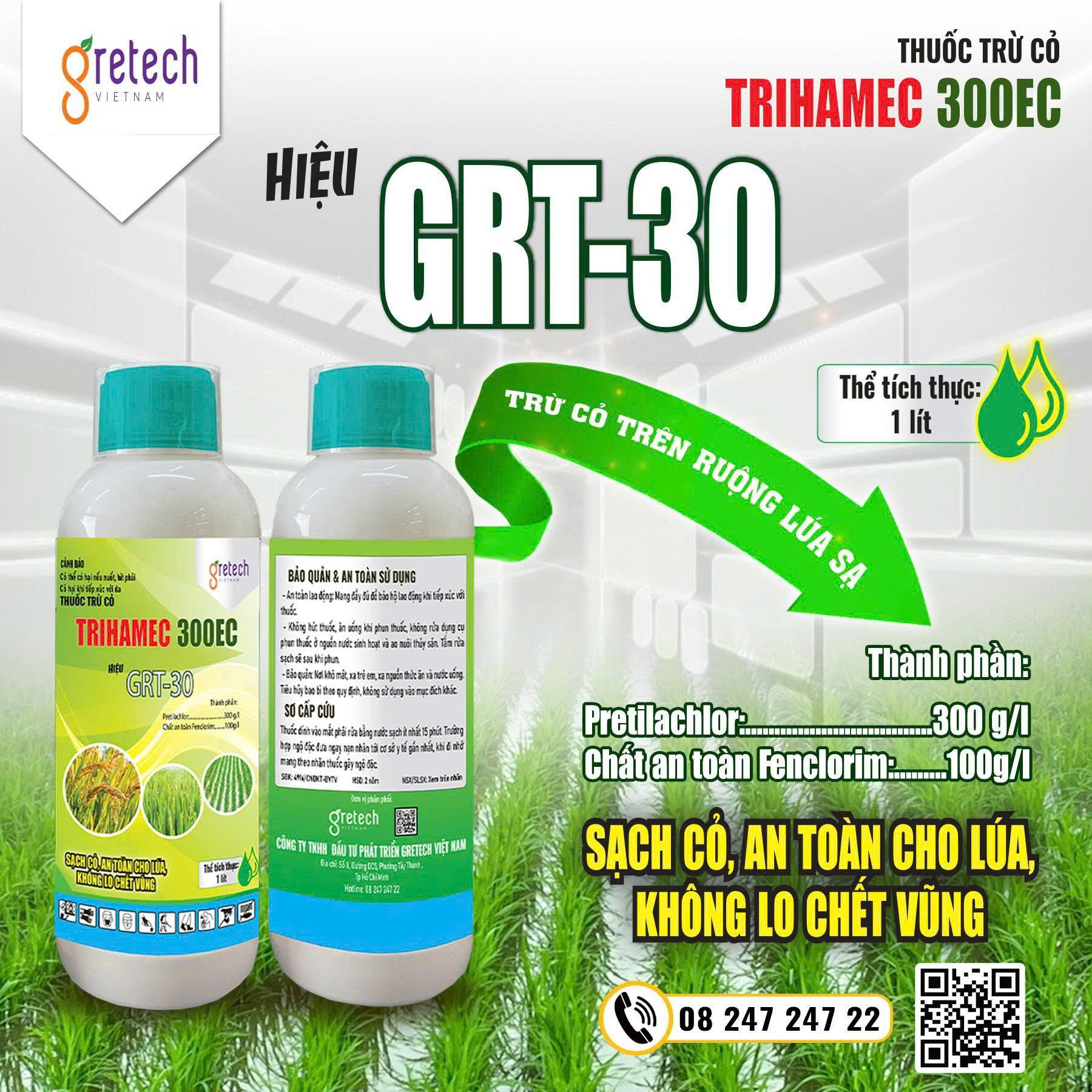 TRIHAMEC 300EC - THUỐC CỎ TIỀN NẢY MẦM